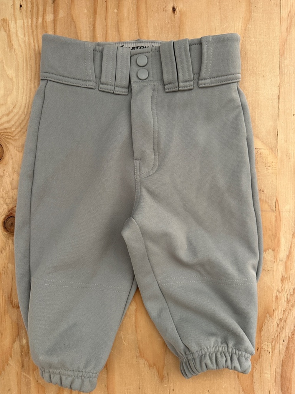 Classic Gray Kids Baseball Pants